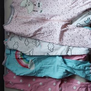 Baby Girl Footie Pajama Bundle